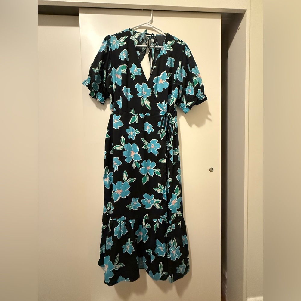 Floral wrap dress